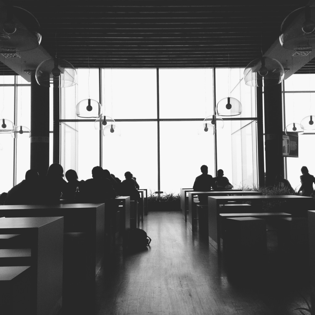 Silhouette of People Talking