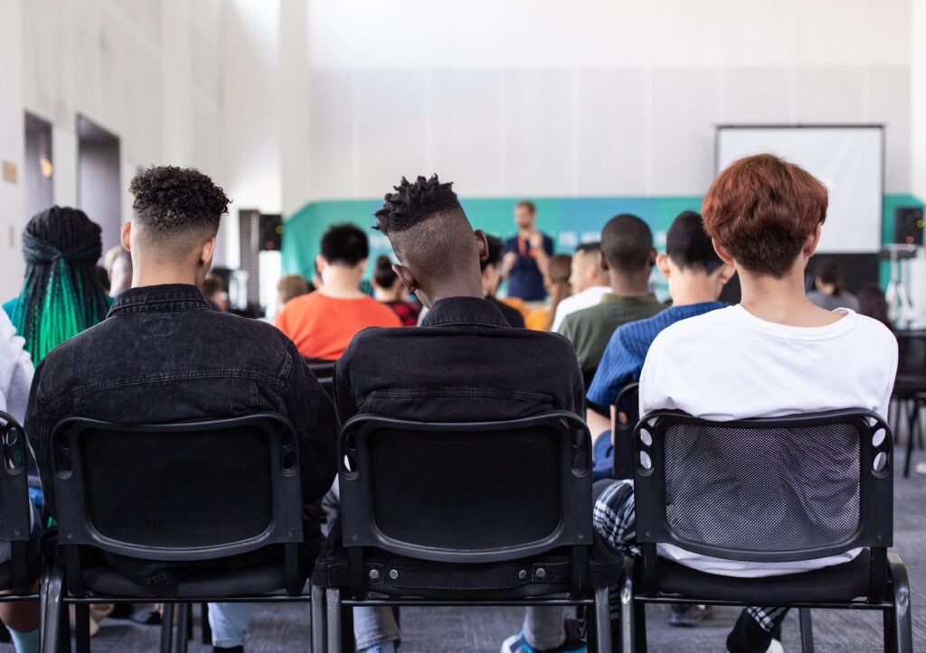 Students in a classroom